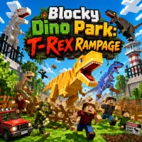 blocky-dino-park-t-rex-rampage