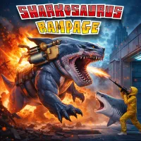 sharkosaurus-rampage