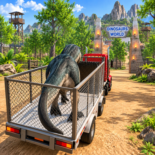 Jungle Dino Truck Transporter 2020