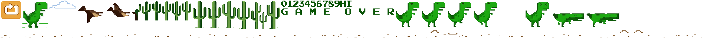 Dino Chrome Online Game Sprite 2